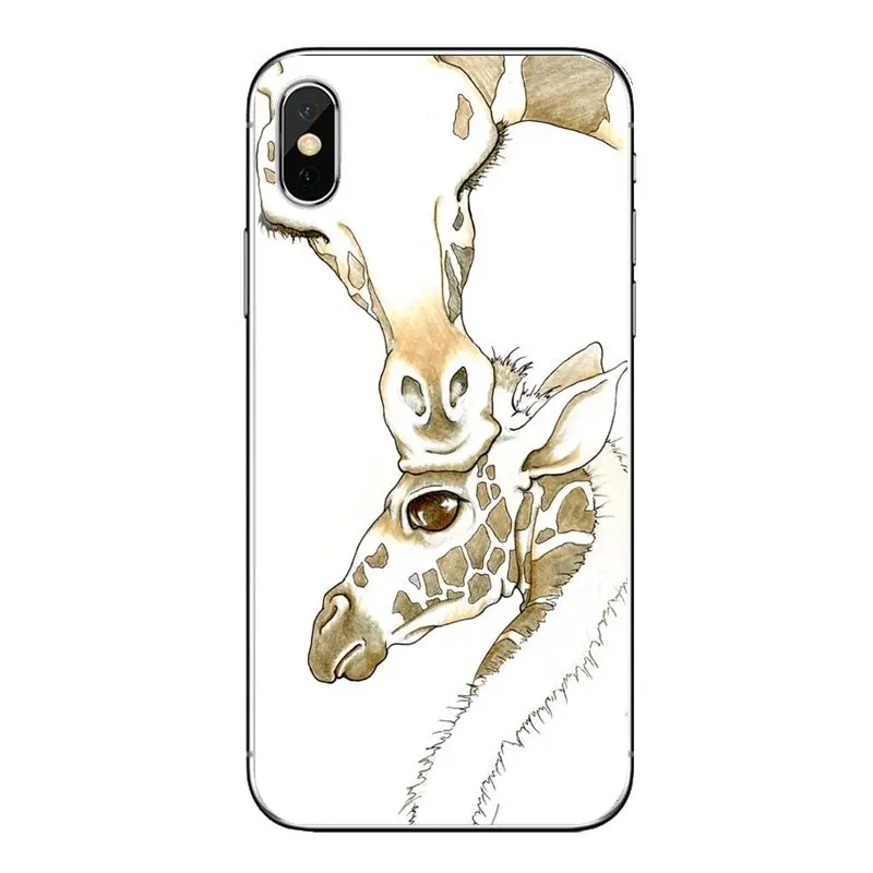 giraffe art Soft Transparent Shell Covers For Xiaomi Redmi 4 3 3S Pro Mi3 Mi4 Mi4i Mi4C Mi5 Mi5S Mi Max Note 2 |