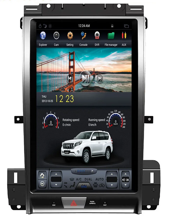 13 3 &quotТесла стиль вертикальный экран android 6 0 quad core автомобиля GPS радио навигации