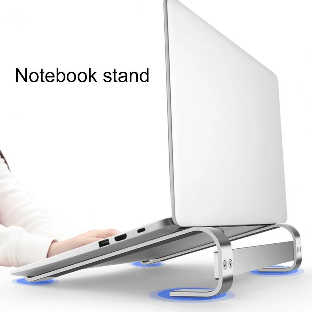

Aluminum Alloy Non-slip Laptop Holder Good Hardness Replaceable Foldable Radiating Stand for Notebook Computer Bracket Durable