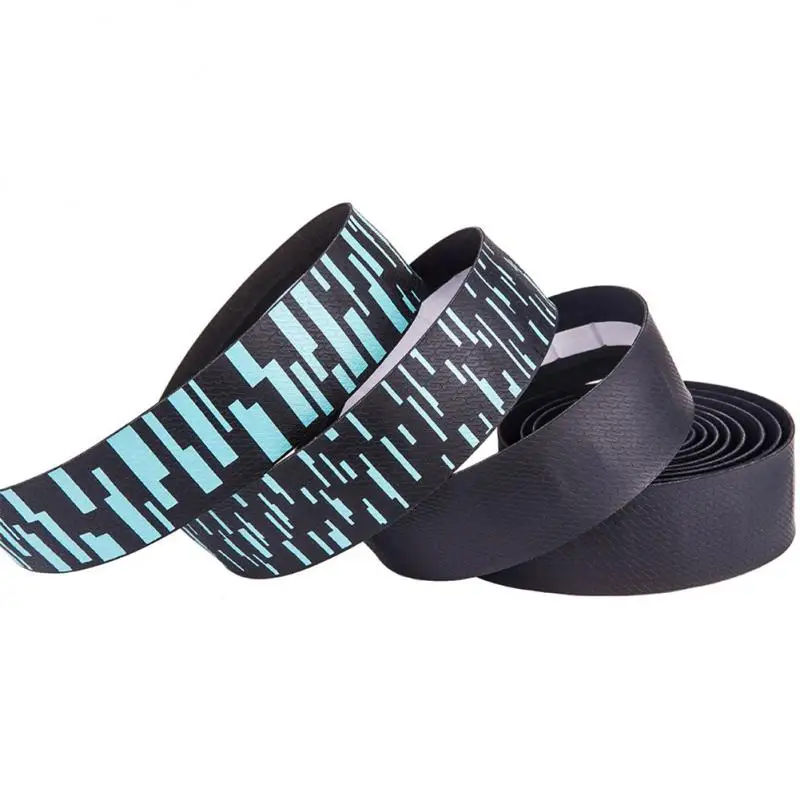

ZTTO 1 Pair Bicycle Handlebar Strap Anti-skid Shock Absorption Soft PU EVA Road Bikes Dead-flying Handlebar Tape With 2 Bar Plug