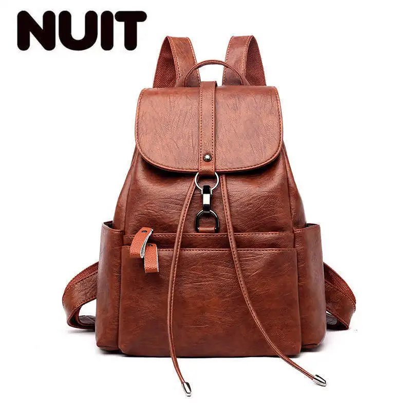 Женские кожаные рюкзаки Mochila Feminina женские высококачественные школьные сумки для