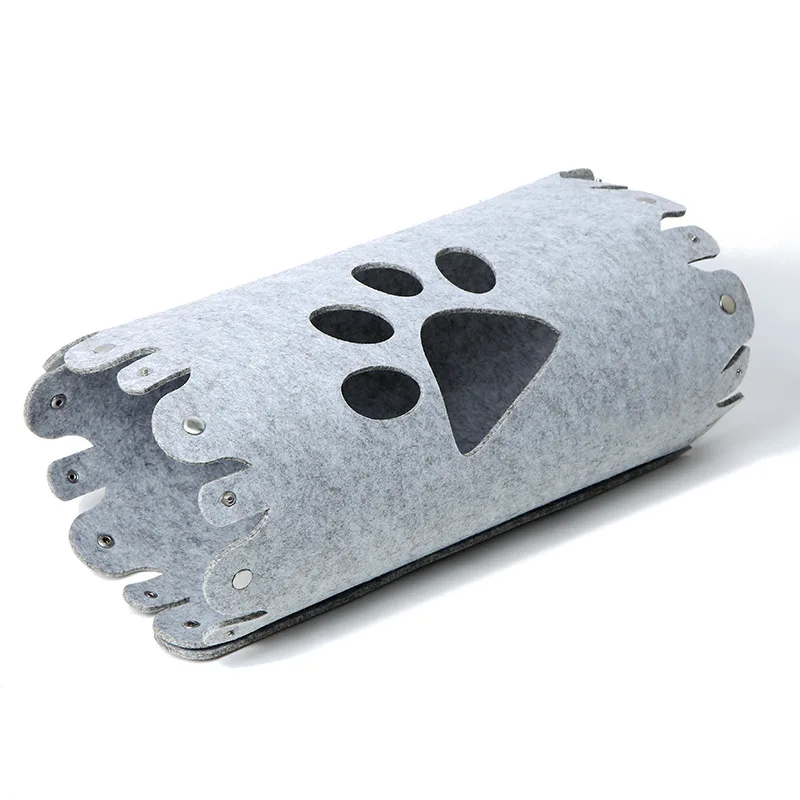 Оригинальная фетровая ткань в новом стиле Съемный и моющийся туннель для собак