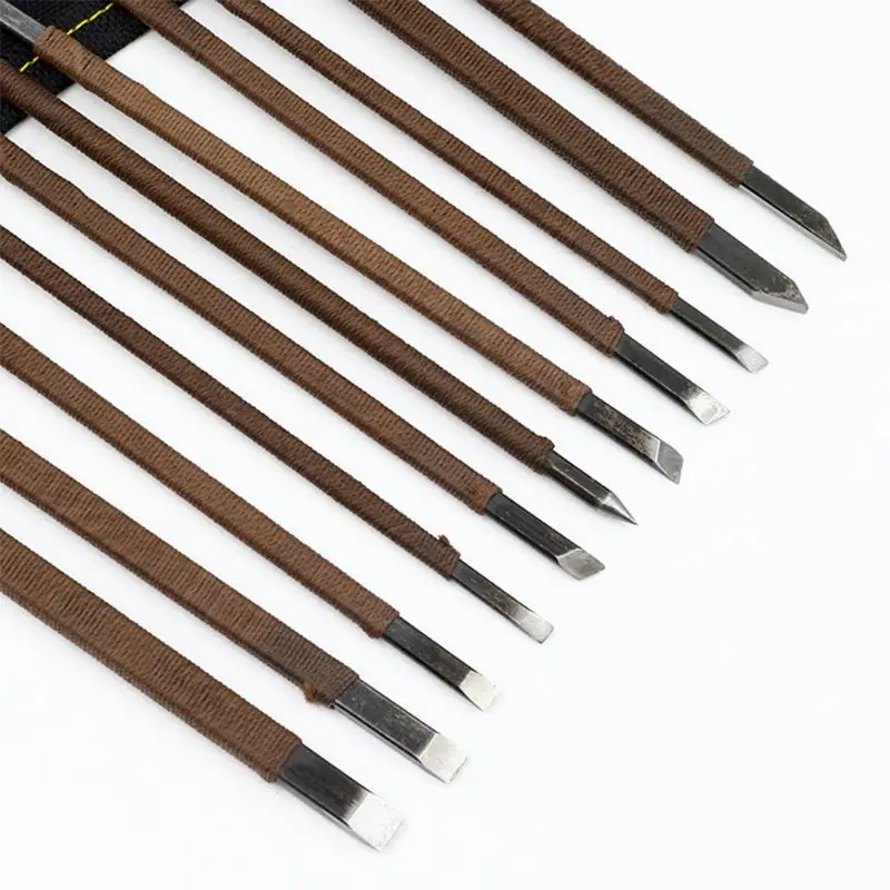 

2021 New Stone Carving Tool Kits Manganese Steel Hand Engraving Knife Carving Chisels Kit