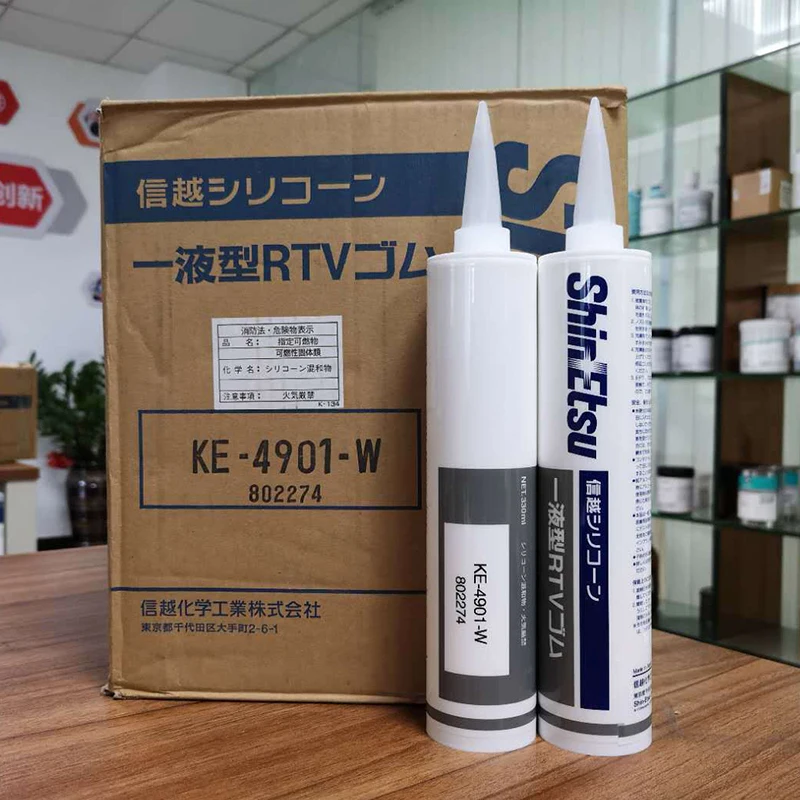 

1PCS Shin-Etsu KE-4901-W Non-corrosive Heat Dissipation Conductive Sealant Glass Metal Ceramic Plastic Glue