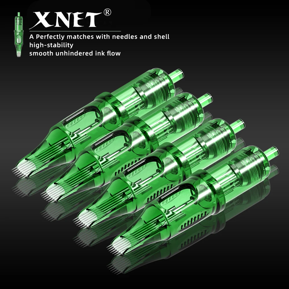 Картридж тату XNET TREX 20 шт. иглы круглые Magnum RM для перманентного макияжа иголка PMU