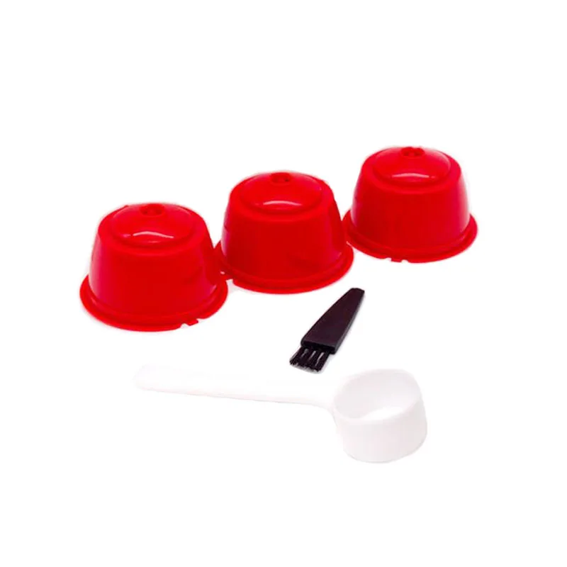 Многоразовые кофейные капсулы 3 шт. набор ложка-кисточка многоразовая кофейная