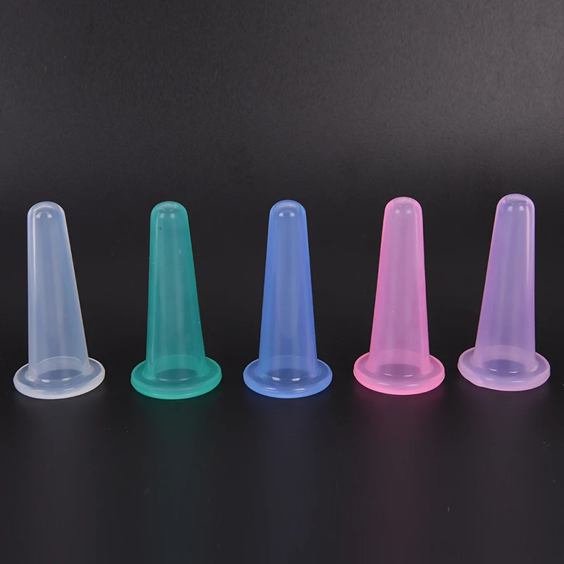 AACAR 1 шт. Вакуумная присоска силиконовая форма для массажа лица банки