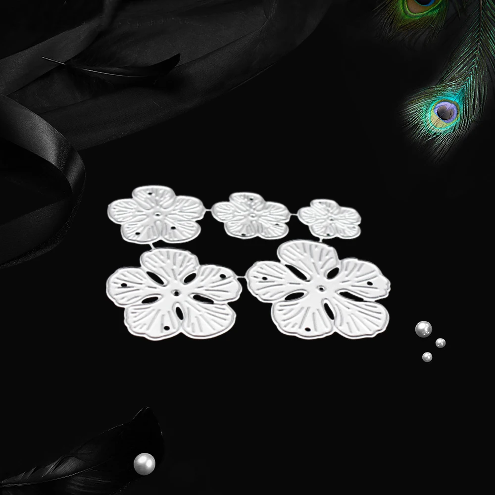 Трафаретная пресс-форма новинка Платье с цветочным узором на Рождество 5 шт.