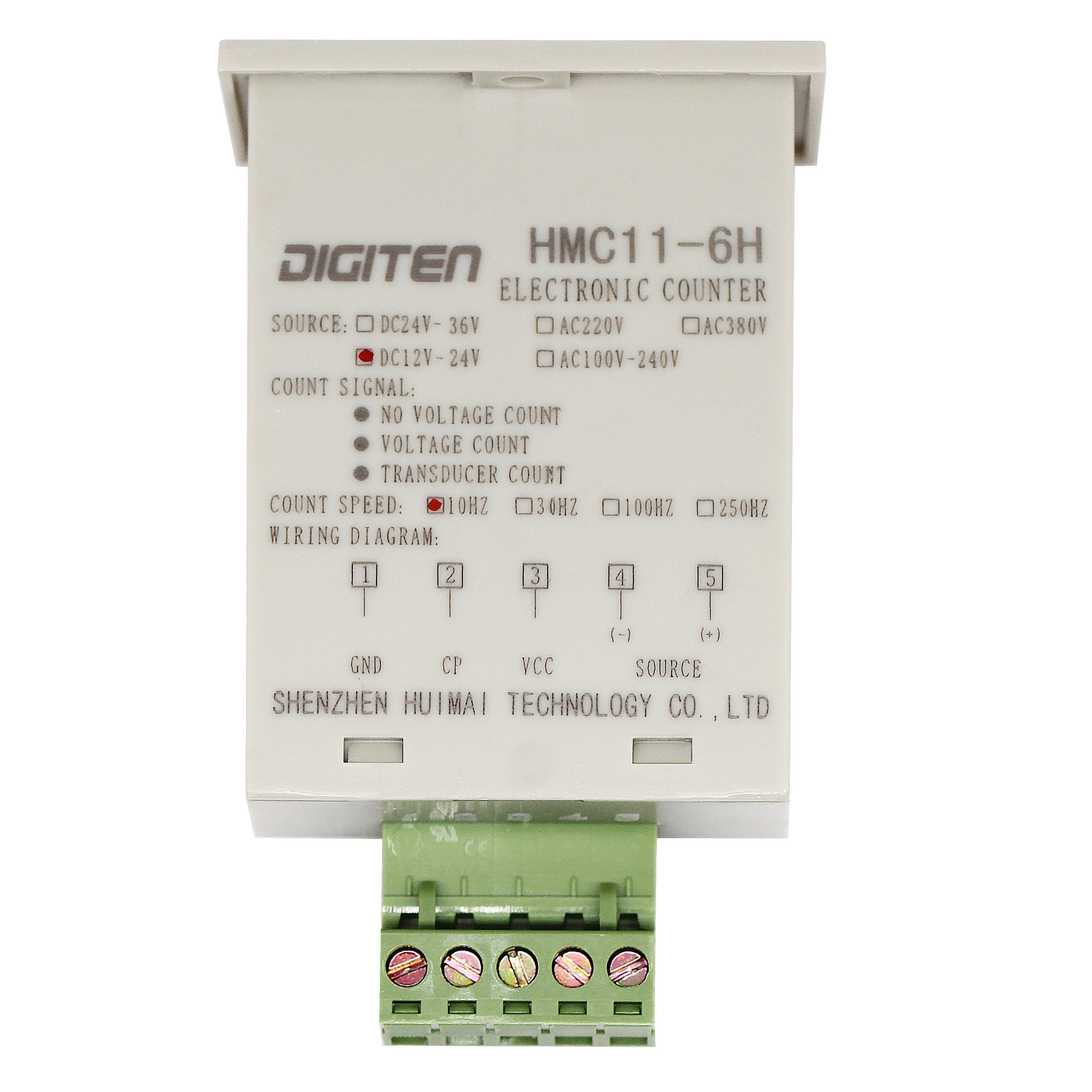 DIGITEN 12V 24VDC 6 значный 0 999999 светодиодный дисплей цифровой вверх счетчик + NPN датчик