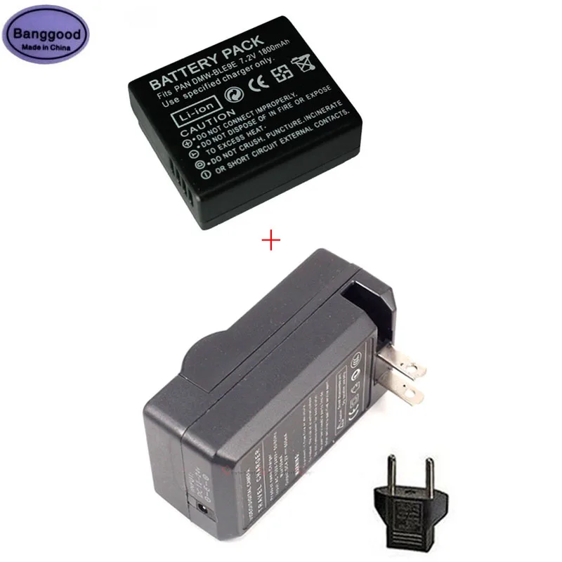 1800 мА/ч DMW BLE9E BLE9 DMWBLE9E DMWBLE9 Камера Батарея + AC Зарядное устройство для цифрового
