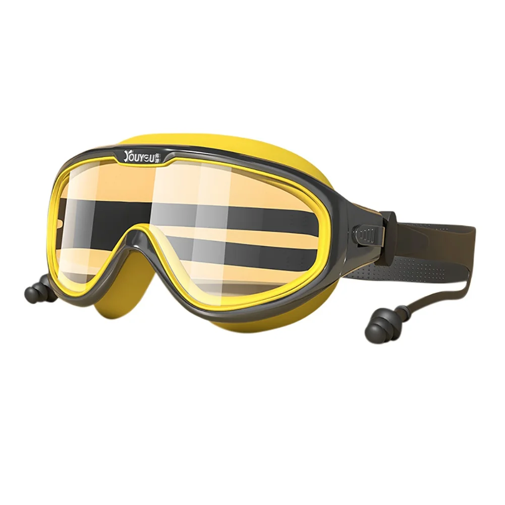 Swim Goggles For Kids Anti-Fog HD Swimming Glasses Clear Wide Vision Protection With One-piece Earplugs Set | Спорт и развлечения