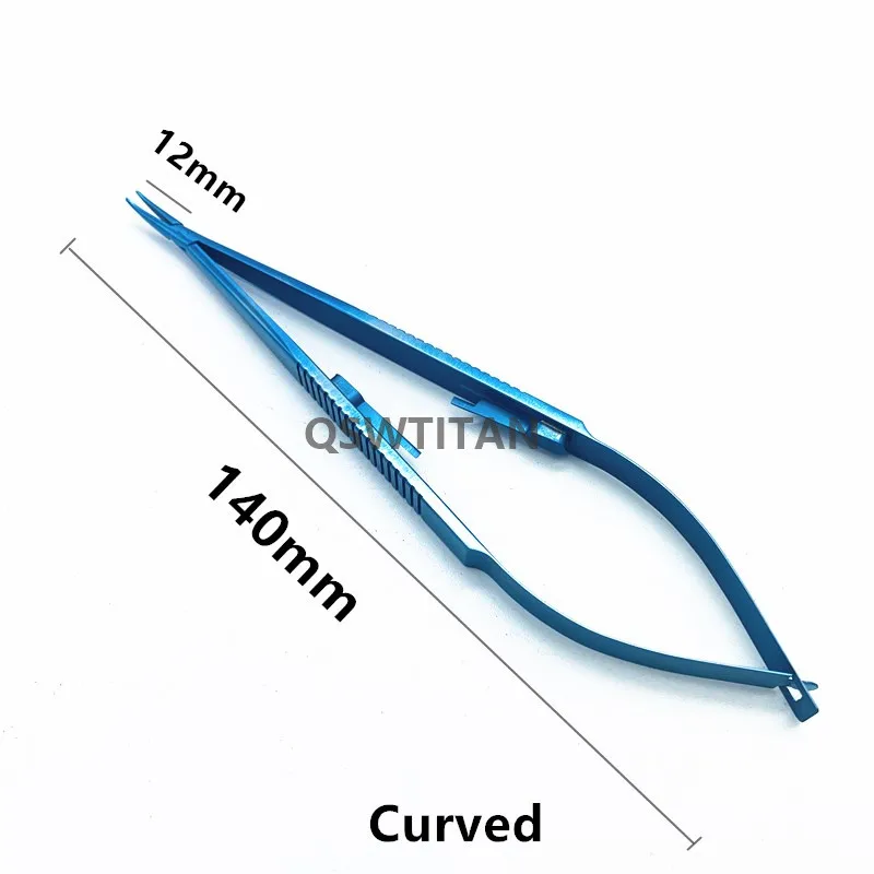 2pcs Castroviejo Needle Holder Straight/Curved without lock/ with lock micro eye instruments | Красота и здоровье