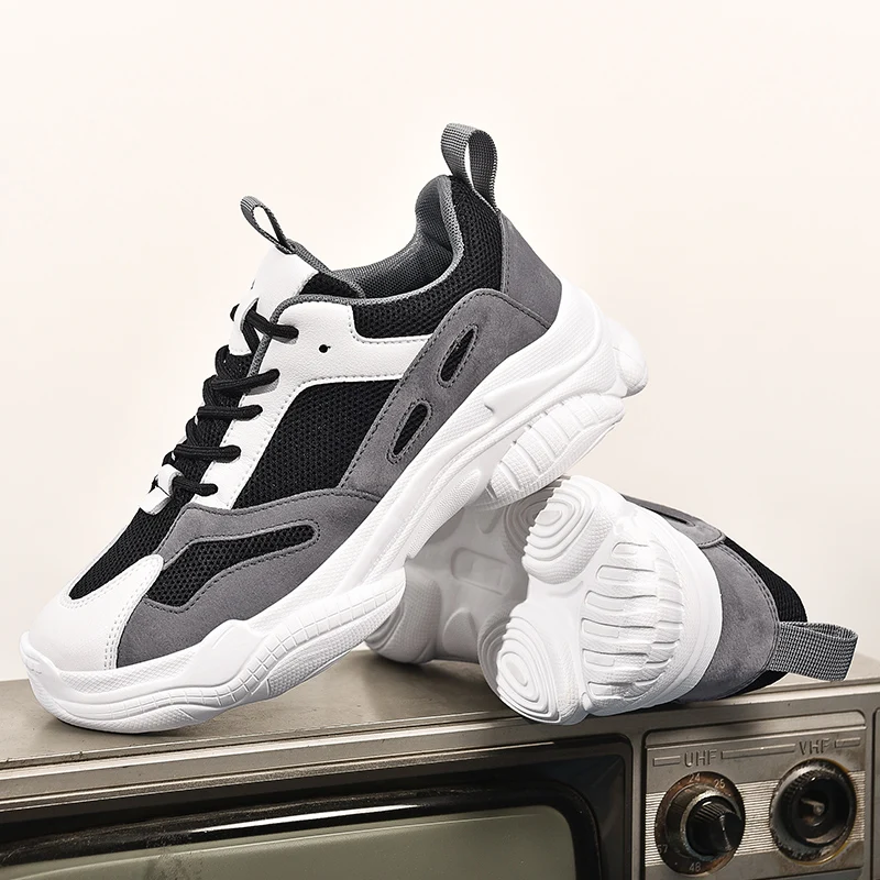 

Nine o'clock New Arrivals Couple Running Shoes Fashion Mesh Low-top Men Sneakers Outside Quality Lace-up Unisex Sport Footwear
