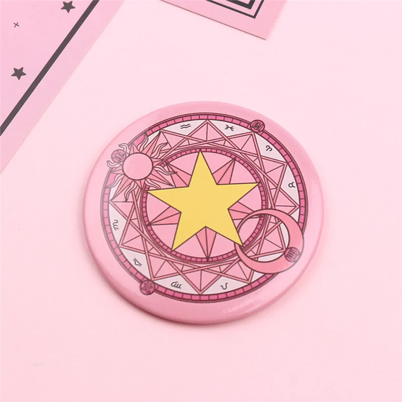 5 шт. карта Captor Sakura Kuroshitsuji милый мультфильм Cardcaptor Sakura маленький круглый анимационный магический массив макияж зеркало свойства