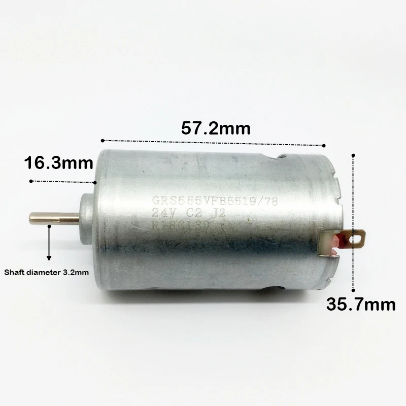 Новинка электродвигатель G Micro 555 DC 12В-24В углеродная щетка передний