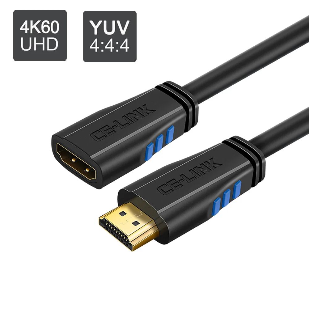 HDMI 2 0 Удлинительный кабель штекер гнездо пассивный ретранслятор усилитель