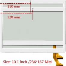 White 10.1 inch P/N FPC-WWY101005A4/A3-V00/FPC-WYY-101005-V00 Capacitive touch screen panel repair a