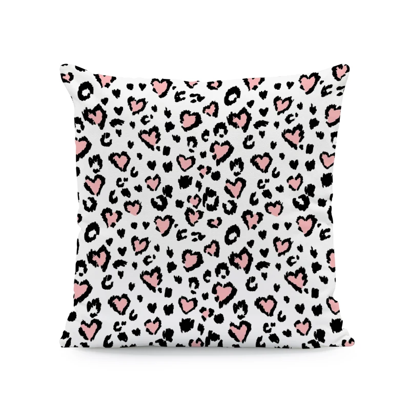 

Pink Feather Pillowcase Decorative Sofa Cushion Case Bed Pillow Cover Home Decor Car Cushion Cover Cute Pillow Case 45*45cm