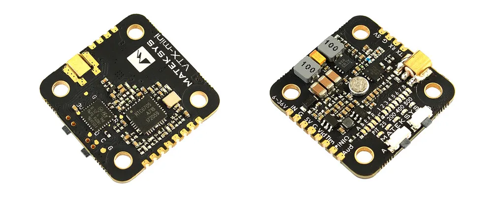 Matek System Mateksys VTX-MINI VTX мини 5,8G 40CH Pit/25/200/400/800 МВт FPV видео передатчик VTX для небольшой гоночный Дрон с видом от первого лица