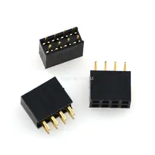 10 шт./лот новинка высокое качество шт. 2x4 Pin 8P 2 54 мм двухрядные