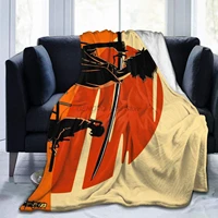 afro samurai bed blanket for couchliving roomwarm winter cozy plush throw blankets for adults or kids