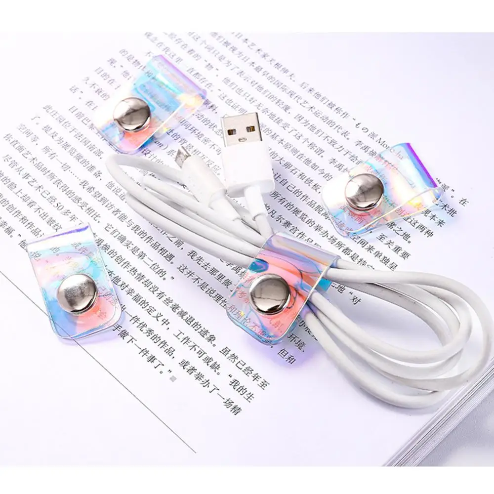 1 шт. ПВХ Кабельный органайзер держатель наушники в форме мыши провода Настольный