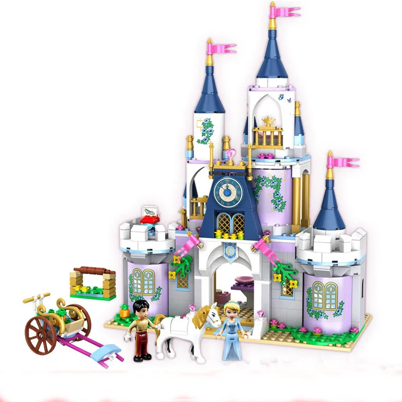 Девушка серии принцесса волшебный замок парк развлечений дворец модель