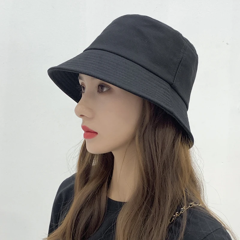 

women hats bucket hat men Summer thin air - permeable sun-shading sun-block sun-block hat is a versatile solid color basin hat