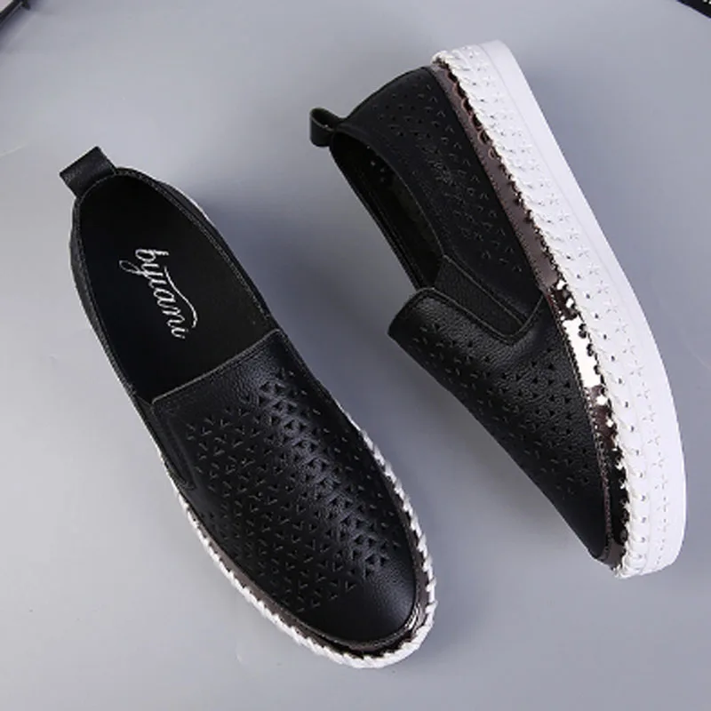 Туфли женские спортивные мягкая дышащая обувь повседневная кожаные маленькие