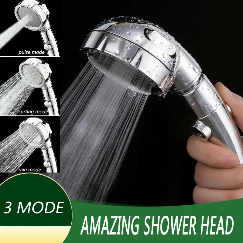 Регулируемая вращающаяся на 360 градусов экономичная душевая лейка три режима с