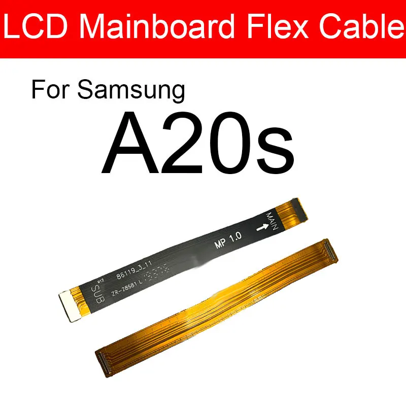 Материнская плата LCD гибкий кабель для Samsung Galaxy A20s SM A2070 A207F материнская Flex ленты