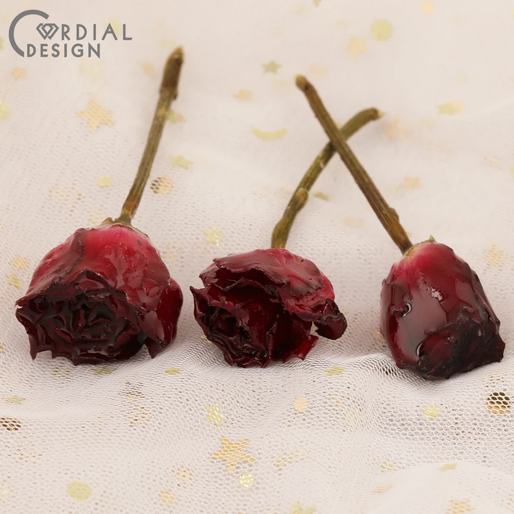 

Cordial Design 20Pcs Jewelry Accessories/Earring Findings/Pendant/Natural Rose Flower/Hand Made/Charms For Necklaces/DIY Making