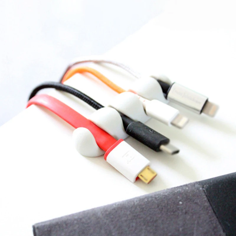 office storage 2pcs Data Cable Charging Line Collation Tools Collector Portable USB Storage escritorio organizador mesa