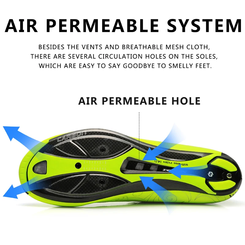 Sidebike carbon road cycling shoes ultralight self-locking bicycle breathable professional sneakers men bike racing | Спорт и