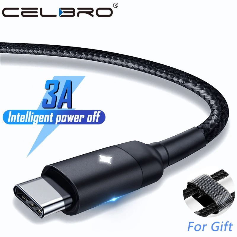 3A Micro Usb Type C кабель 3 1 для быстрой зарядки Samsung Galaxy Note 10 A50 Xiaomi Mi 9 9t A3 Huawei Honor 8X Pro Tipo