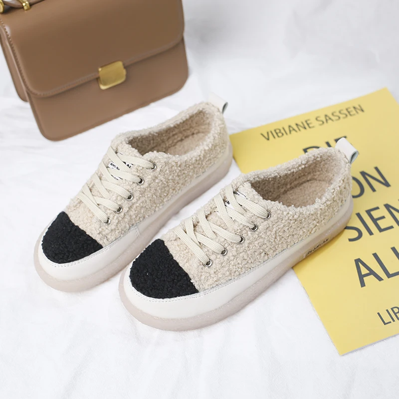 Женская обувь новая женская оригинальная в деловом стиле Теплая без застежки на