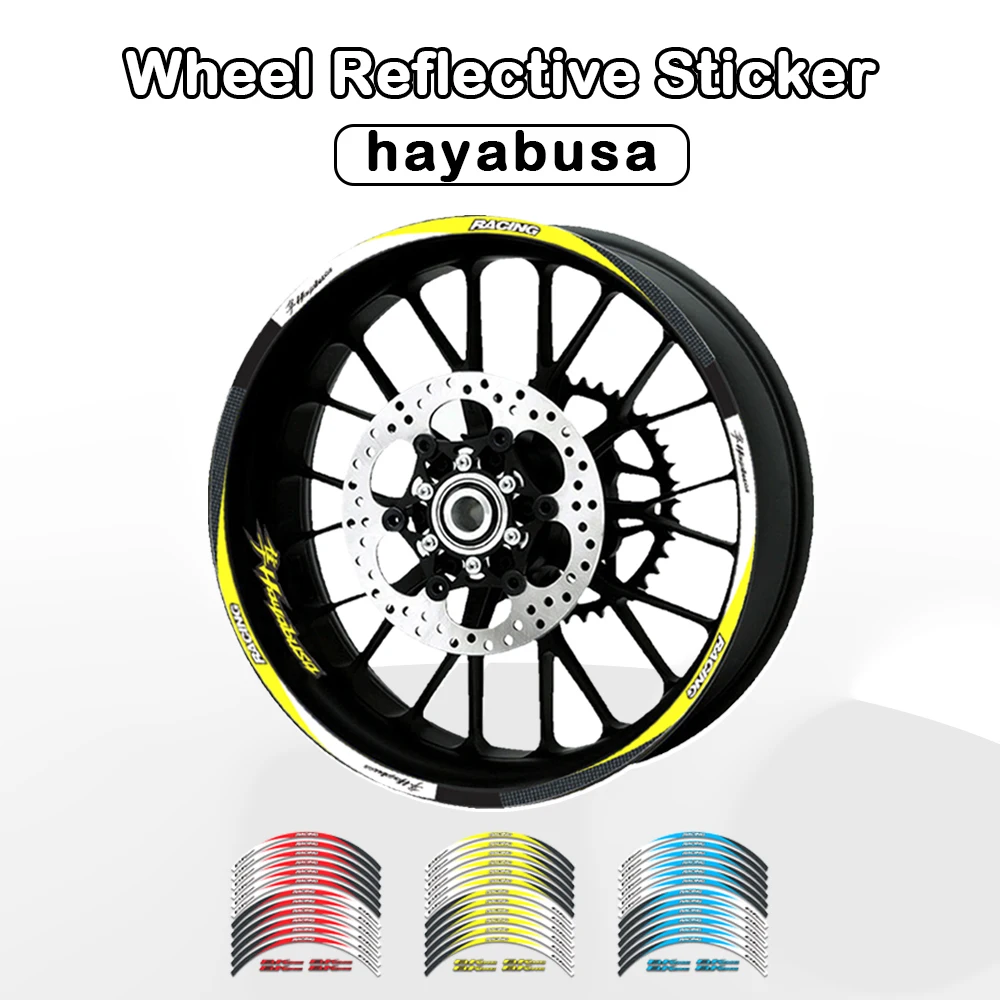 12 полосок для мотоцикла наклейки Светоотражающие Водонепроницаемые на колеса