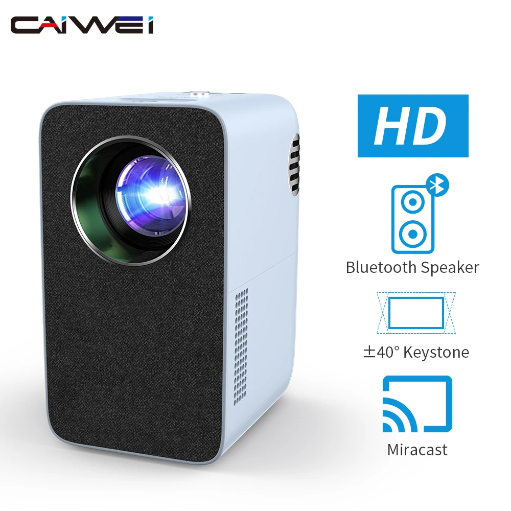 

Portable Mini Projector Video Beamer Led 4200 Lumens 1080P Resolution Wireless Airplay Home Theater Projector For Mobile Phone