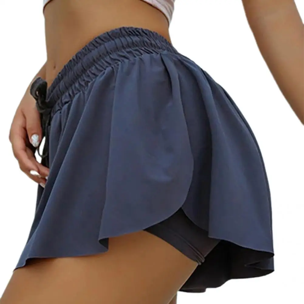 

Summer Girl's Skirt Breathable Elastic Double Layer Women Gym Short for Running Double Layer Women Gym Short for Running юбка