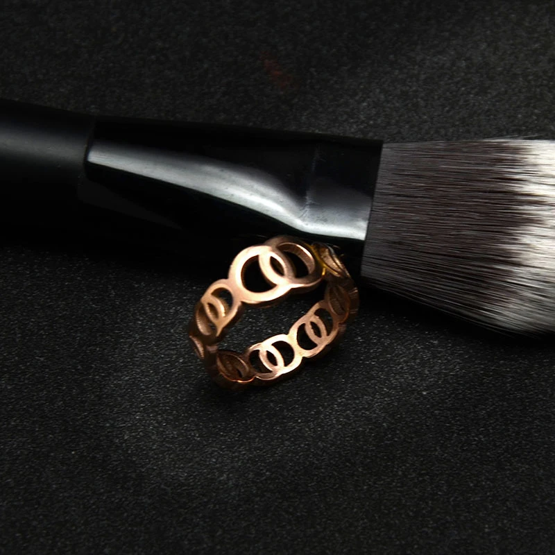 TOSOKO ювелирные изделия из нержавеющей стали овальный крест X письмо кольцо модное