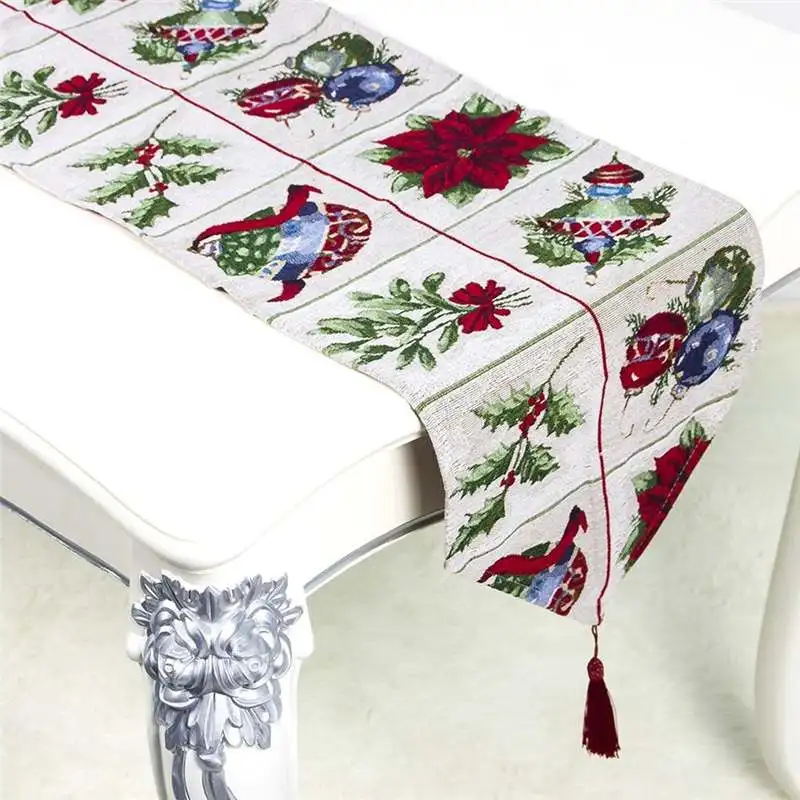 

Christmas Coffee Table Decoration Tablecloth Christmas Decorations Table Runner Xmas Party Restaurant Desktop Decor Tablecloth