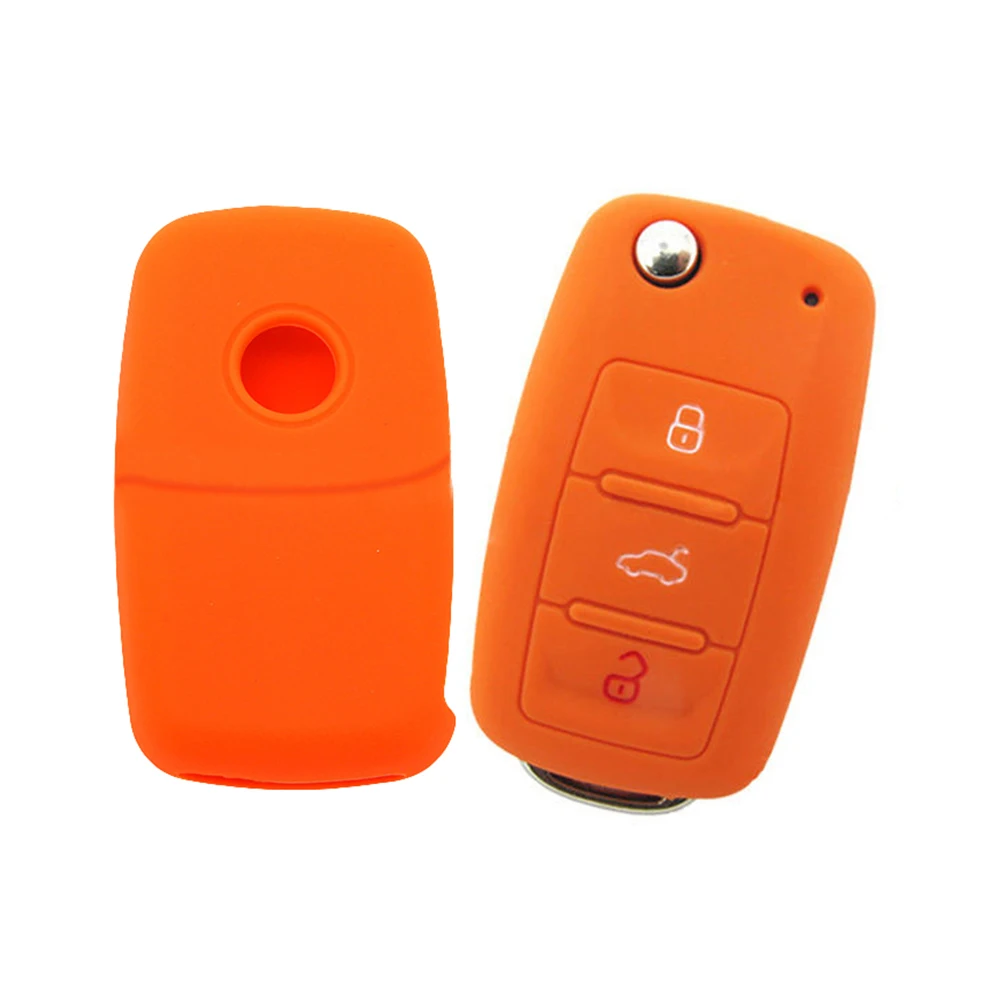Силиконовый чехол для автомобильного ключа VW Golf Bora GOLF Passat for Skoda Octavia A5 Fabia For SEAT