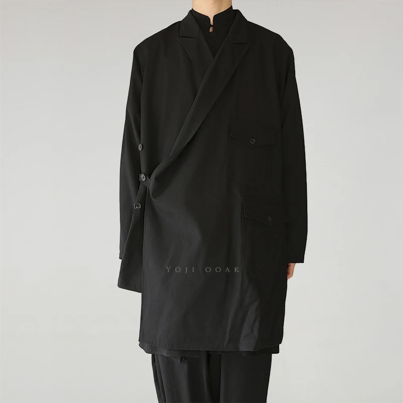 Мужская Черная куртка для отдыха простая Весенняя Новая черная приталенная