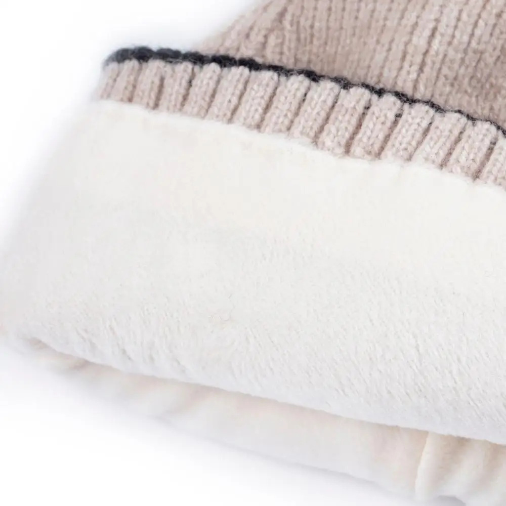 Модные женские шапки зимние теплые утолщенные вязаные защитные шапочки