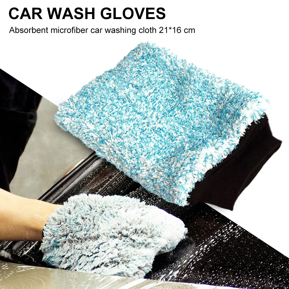 Улучшенная варежка для мытья автомобиля, супер впитывающая ткань из микрофибры для мытья автомобиля, Стайлинг автомобиля, пушистая мягкая ...