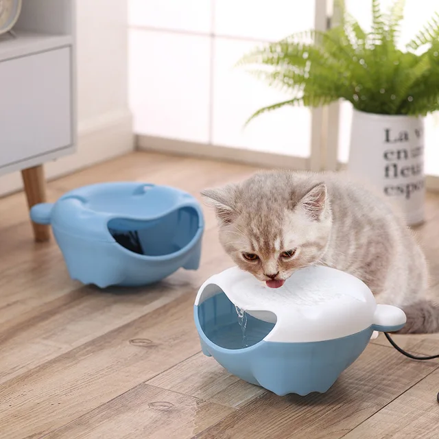 Cat Water Feeder Automatic Fountain Drinking Bowl for Pet Cat Dog Cycle Water Bowl Feeder Night Light Drink Container USB Charge