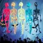 Пугающая модель скелета на Хэллоуин, модель человеческого тела, кости, модель, мини-фигурка, забавные трюки, брелок, Декор, Детская розыгрыш