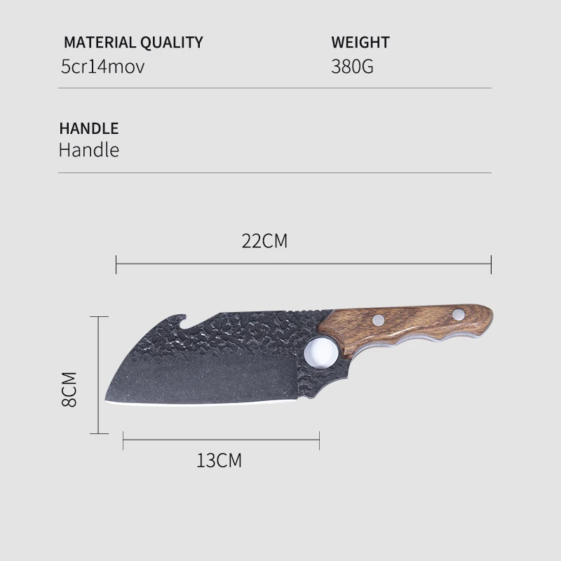 

Handmade Stainless Steel Kitchen Boning Knife Fishing Knife Meat Cleaver Outdoor Cooking Cutter Butcher Knife Cocina Cuisine