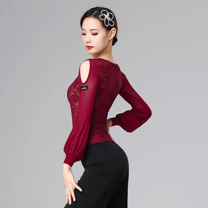 Женские топы для латиноамериканских танцев с длинным рукавом | Тематическая