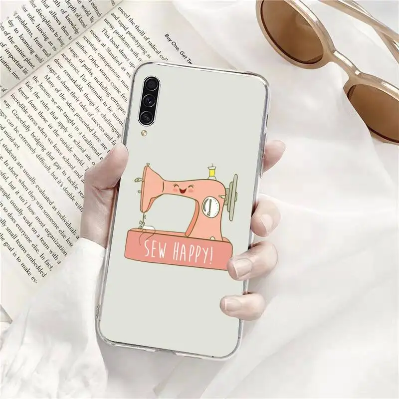 

sewing machine tailor Phone Case Transparent for Samsung A71 S9 10 20 HUAWEI p30 40 honor 10i 8x xiaomi note 8 Pro 10t 11